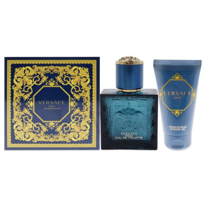 Versace Eros Pour Homme 2 Piece Gift Set  For Man