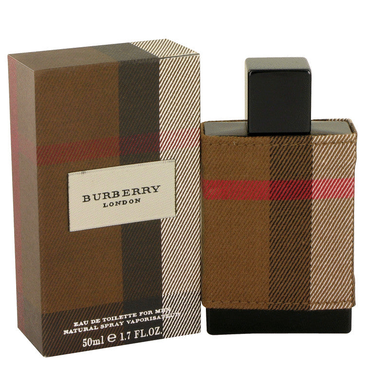 London for Men ( eau de Toilette) is a popular perfume by Burberry for men and was released in 2006. The scent is spicy-woody. It is still in production.  Notes:  A sophisticated scent with top notes of bergamot, lavender and warm cinnamon Artfully balanced heart notes of mimosa flower and rich leather.  Lower tones combine heady tobacco leaves and dense oak moss to complete this distinctive and refined fragrance