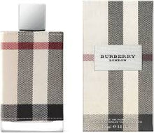 Load image into Gallery viewer, Gentle, soft, floral-fresh: that&#39;s the heart of the Burberry New London fragrance. Inspired by the classic elegance, cosmopolitan lifestyle, and sophistication of the London woman. Burberry New London for Women is independent, confident, and relaxed.  Notes:  A multi-faceted fragrance that starts off with sparkling notes, dried down with sensual accords, and wrapped in subtle warm notes to turn Burberry New London into the ultimate accessory for the modern woman. 