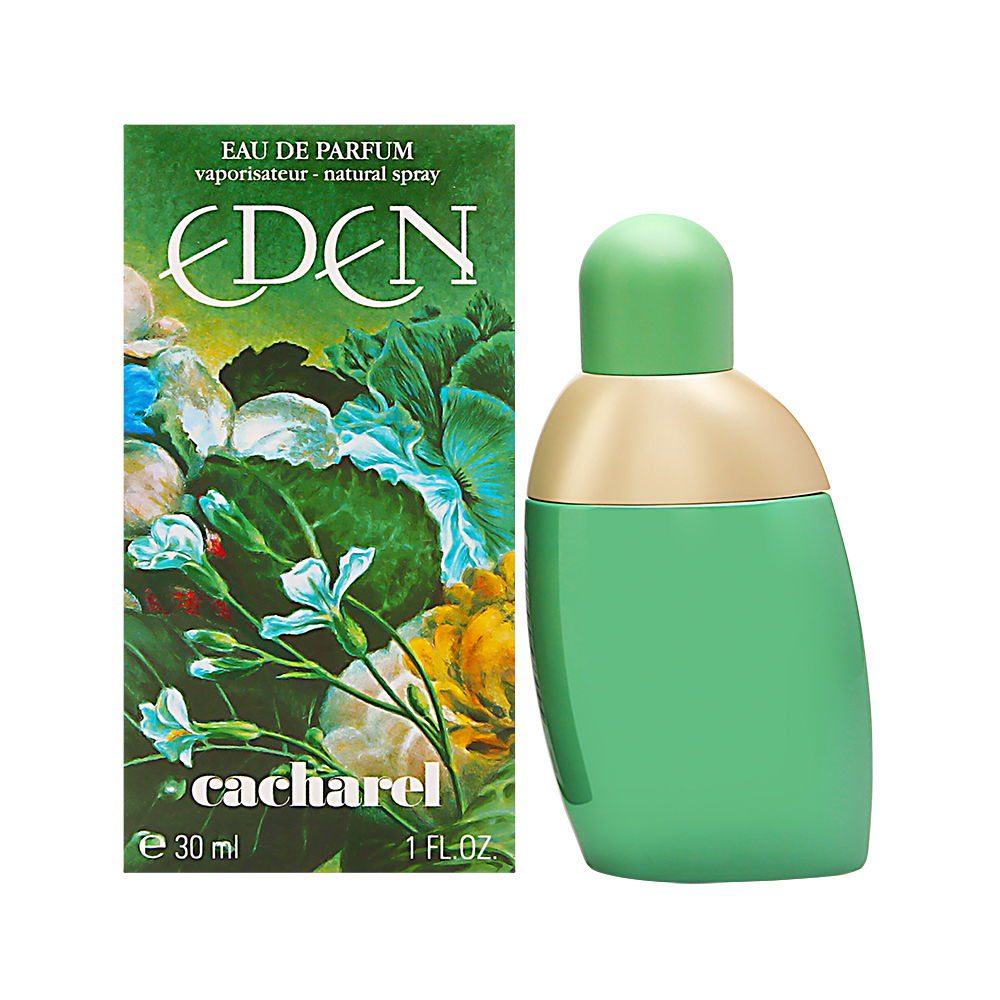 Start your day on a vibrant note with the Eden Eau de Parfum Spray for women.  Notes:  Introduced by Cacharel in 1994, the perfume opens with a luminous citrusy blend of Mandarin Orange, Peach, Bergamot, and Lemon at the top.  The heart combines the freshness and boldness of Water Lily, Rose, Lily-of-the-Valley, and Tuberose with the sweet, fruity notes of Pineapple and Melon for a scent that is arresting and exotic. 