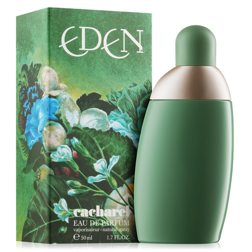 Start your day on a vibrant note with the Eden Eau de Parfum Spray for women.  Notes:  Introduced by Cacharel in 1994, the perfume opens with a luminous citrusy blend of Mandarin Orange, Peach, Bergamot, and Lemon at the top.  The heart combines the freshness and boldness of Water Lily, Rose, Lily-of-the-Valley, and Tuberose with the sweet, fruity notes of Pineapple and Melon for a scent that is arresting and exotic. 