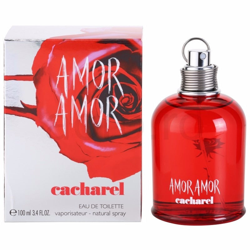 Amor Amor by Cacharel Perfume. Discover a women's fragrance as romantic as first love . A 2003 release by French fashion and fragrance brand Cacharel, Amor Amor exudes passion and youthful exuberance.  Notes:  Exotic floral essences and crisp citrus notes star in this feminine formula. Intoxicating and exotic Malati flower pairs with delicate lily-of-the-valley, while mandarin, blood orange and pink grapefruit add a lively cocktail of tart citrus.  Style: