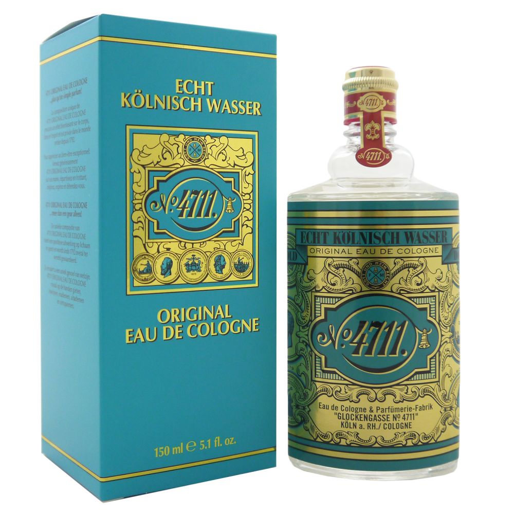 4711 Cologne by Muelhens, Originally named Eau de Cologne when it was created, 4711 was the handiwork of Johann Maria Farina before he sold the rights and licenses to the design house of Muelhens in 1792. The fragrance is described as a refined fruity aroma intended to refresh the senses rather than leaving a strong perfume-filled trail.