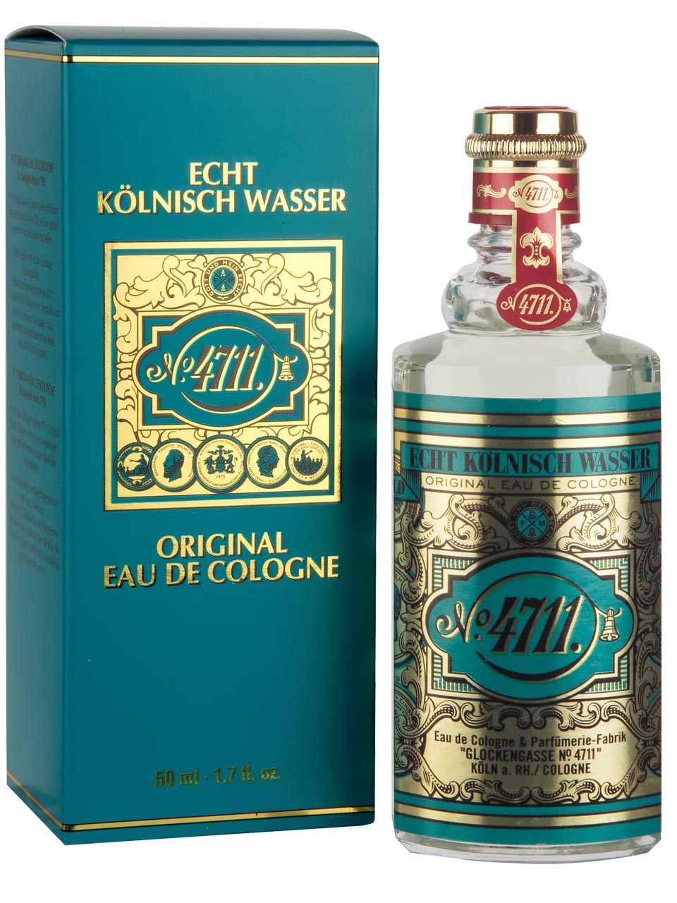 4711 Cologne by Muelhens, Originally named Eau de Cologne when it was created, 4711 was the handiwork of Johann Maria Farina before he sold the rights and licenses to the design house of Muelhens in 1792. The fragrance is described as a refined fruity aroma intended to refresh the senses rather than leaving a strong perfume-filled trail.