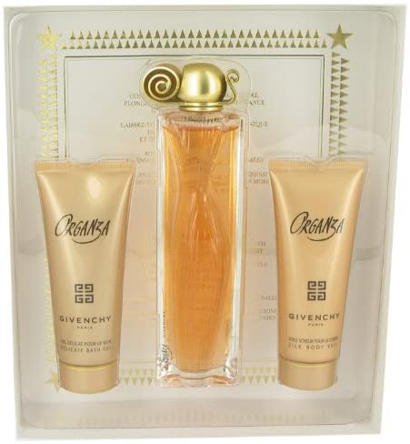 Organza Perfume by Givenchy, Organza is a testament to the beauty present in every woman.  This lush oriental floral scent is sensuous yet delicate, sweet but also warm and inviting.  Notes:  It opens with top notes of gardenia, bergamot, orange blossom, nutmeg, and fresh greens.  The luxuriant heart is a lush bouquet comprised of honeysuckle, iris, peony, tuberose, and jasmine, with hints of walnut for balance.  Rich, deep base notes of vanilla, amber, guiac woo