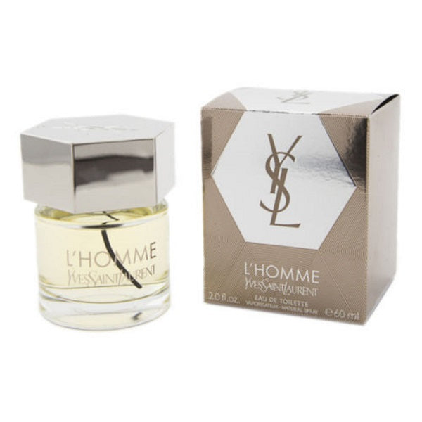 L'homme Cologne by Yves Saint Laurent, L'homme is a classic men’s cologne.   Notes: The top note is a blend of freshness and spice, with the citrus scents of lemon and bergamot adding a brightness to the warm spice of ginger. The middle notes are decidedly peppery, with the accompaniment of basil and violet leaf. 